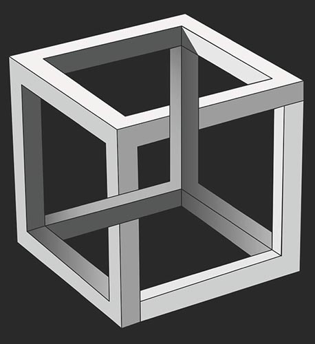 Usando geometría, puedes crear ilusiones ópticas