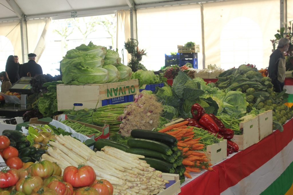 Mercado de la verdura en Calahorra