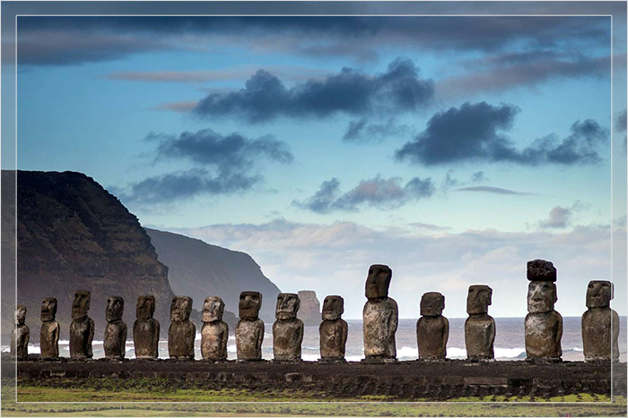 La antigua estatua moai encontrada recientemente en la Isla de Pascua