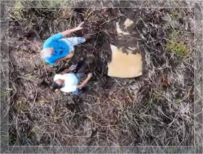 La antigua estatua moai encontrada recientemente en la Isla de Pascua