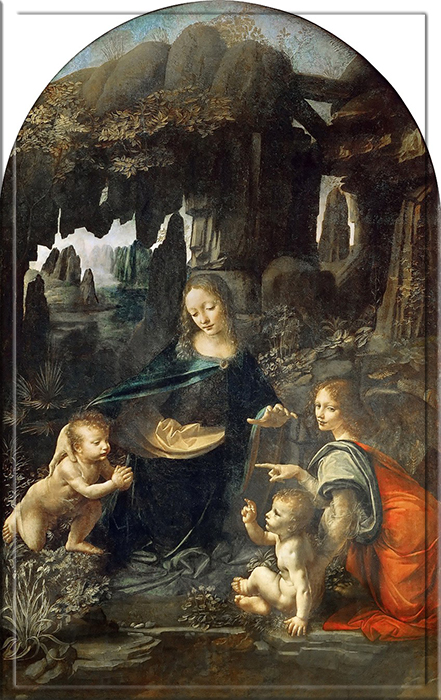 “Madonna de las rocas” de Leonardo da Vinci