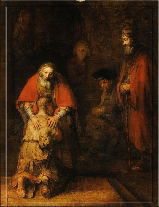 "El regreso del hijo pródigo" de Rembrandt
