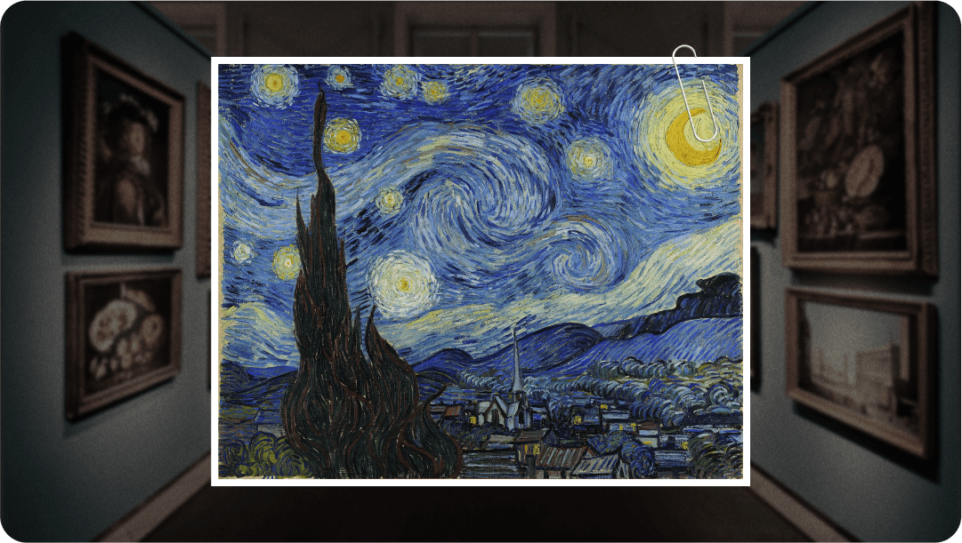 Vincent Van Gogh, Noche estrellada. 1889