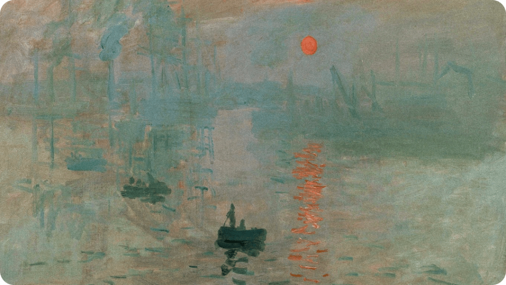Claude Monet, “Impresión. Amanecer". 1872