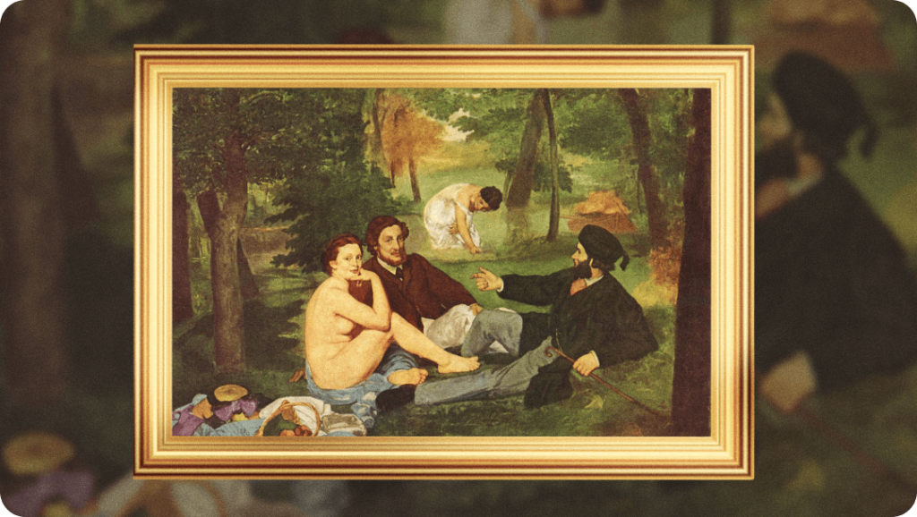 Edouard Manet, El almuerzo sobre la hierba. 1863
