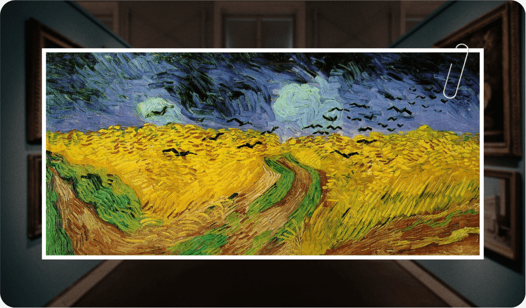 Vincent Van Gogh, "Trigal con cuervos". 1890