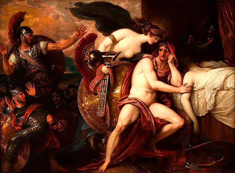 Benjamin West - Tetis trae armadura a Aquiles, 1806