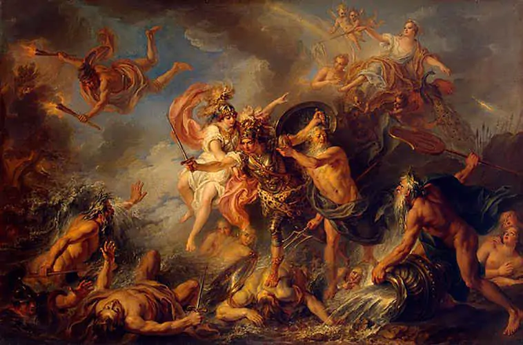 Coypel, Charles-Antoine - La furia de Aquiles - 1737