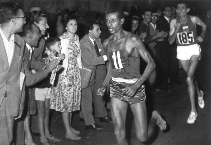 corredor de maratón etíope Abebe Bikila