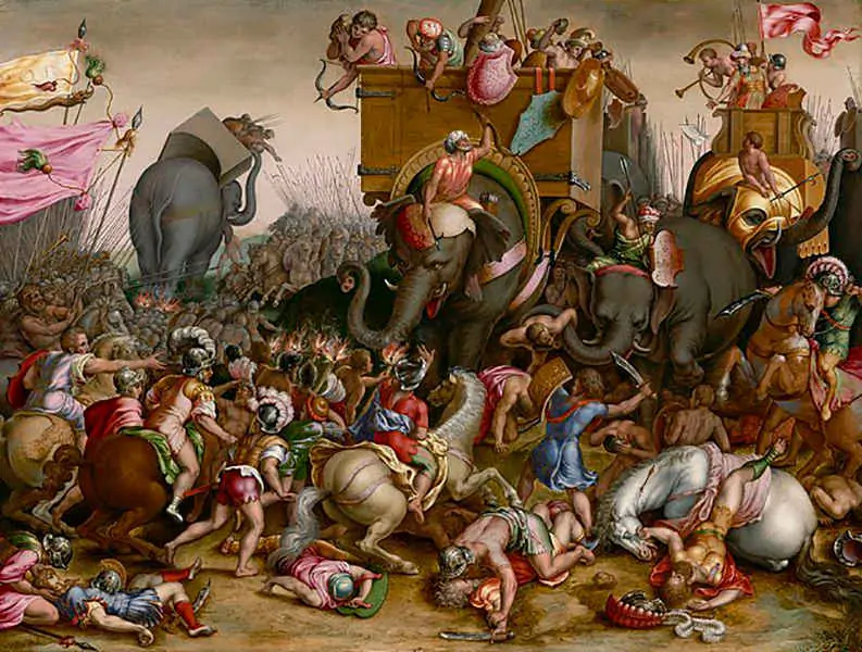 Batalla de Zama, Cornelius Cort, ~1567-1578