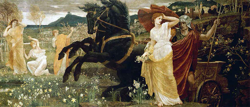 El destino de Perséfone, Walter Crane, 1877