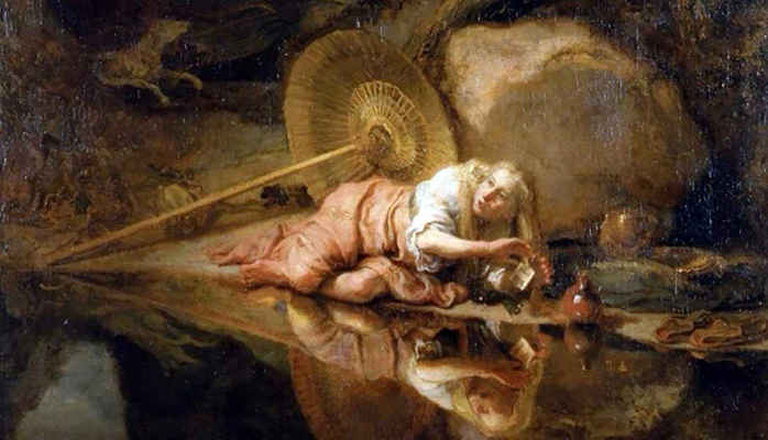 Hera escondida durante la batalla de los dioses contra los gigantes, Carel Fabritius, 1643. Fuente: RKD – Instituto Neerlandés de Historia del Arte