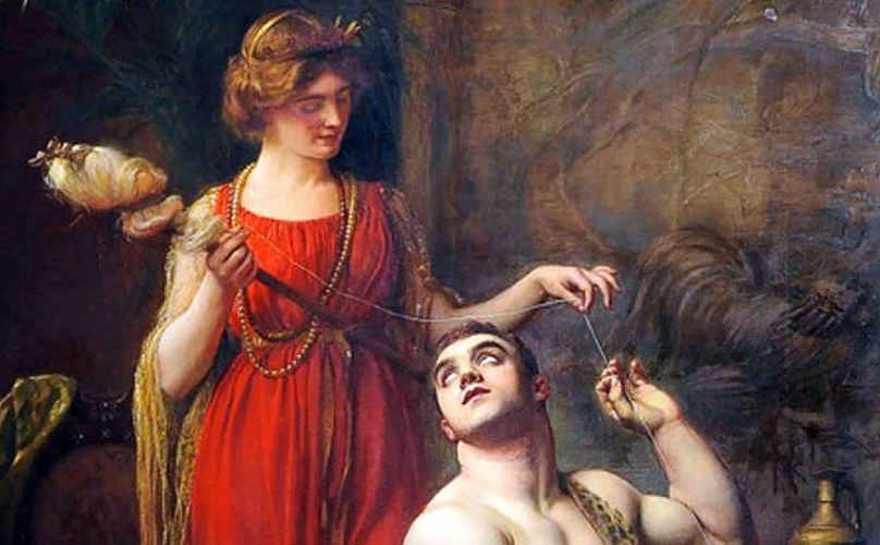 Hércules a los pies de Ónfale, pintura de François Boucher, 1912. Fuente: Wikimedia Commons