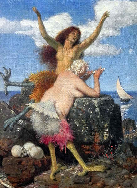 "Las sirenas", Arnold Böcklin, 1875. Fuente: Museos Nacionales de Berlín.