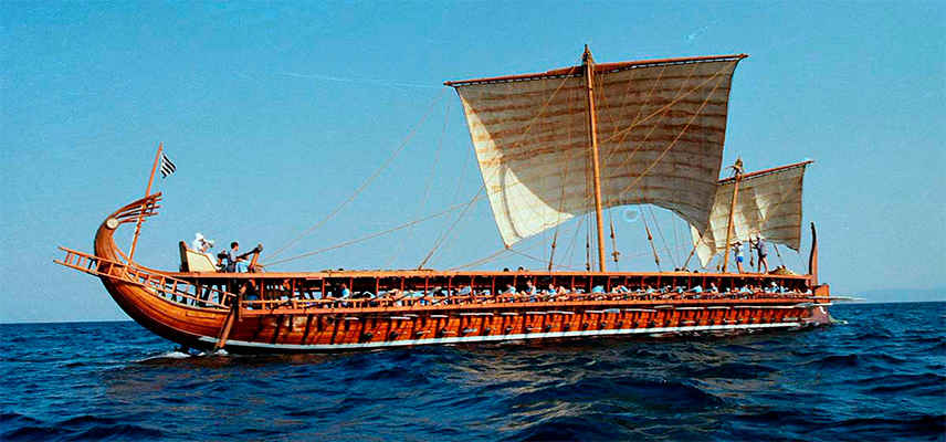 Reconstrucción de un trirreme