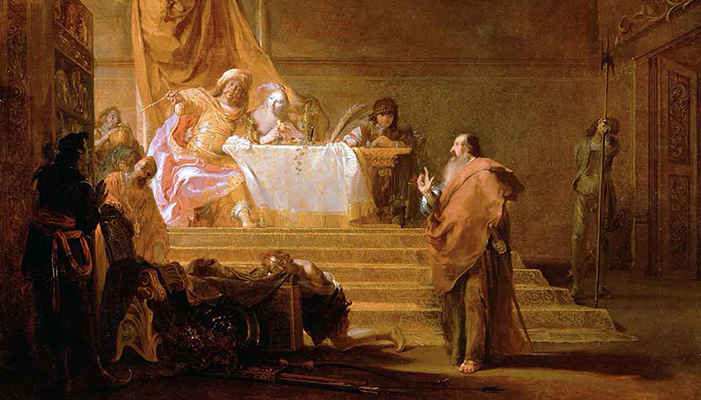 Solón ante Creso, Nikolaus Knüpfer, alrededor de 1650-1652. Fuente: Museo J. Paul Getty.