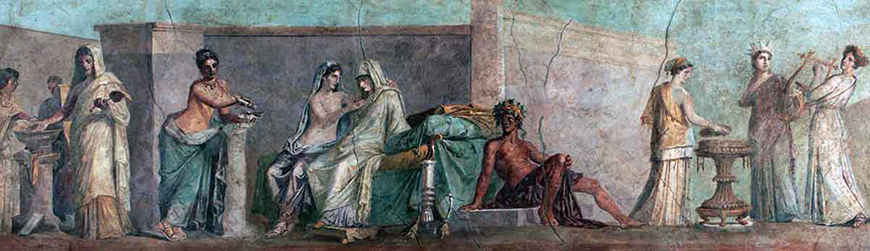 Las bodas de los Aldobrandini, Esquilino, Roma, época augustea. Fuente: Museos Vaticanos